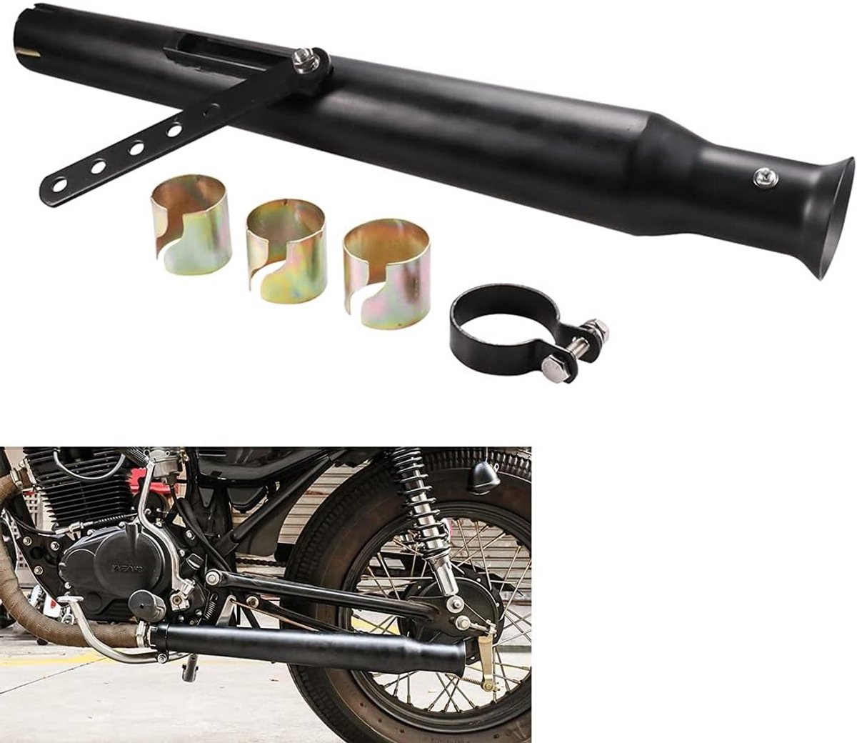 Acer Motorcycle Exhaust - Slip On 38mm 40mm 42mm thumbnail 5