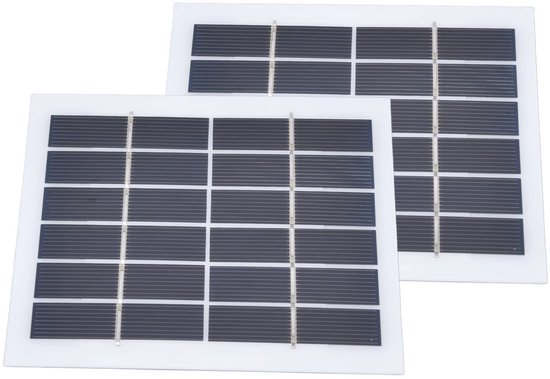 Allecto - Zonnepaneel - 2W 6V - Hoogwaardige Solar Cells - Voor DIY Systemen - Duurzaam en Efficiënt - Geschikt voor Oplaadbare Toepassingen - Form...