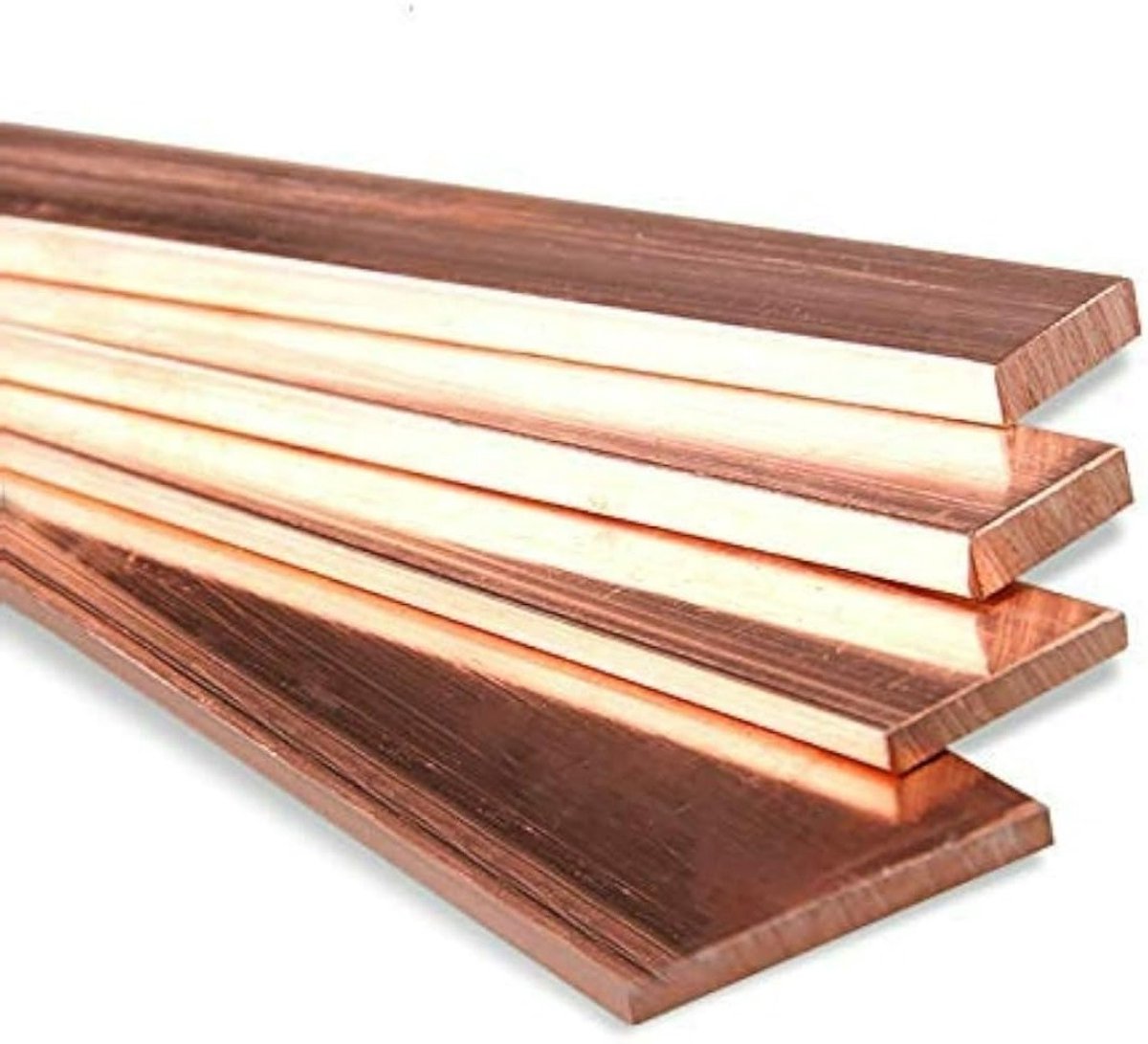 99.95% Puur Koper Stang en Strip - Rood, 5x20x300mm, Hoogwaardige Koperlegering, Duurzaam en Corrosiebestendig