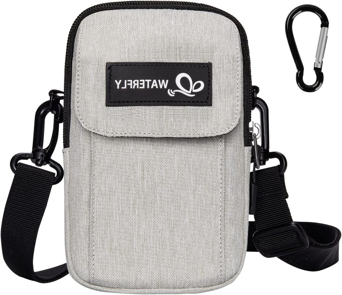Multifunctionele Heuptas voor Mannen en Vrouwen - Compacte Sporttas voor EDC, Wandelen en Kamperen met Carabiner en Ruimte voor Mobiele Telefoon, Beige, S