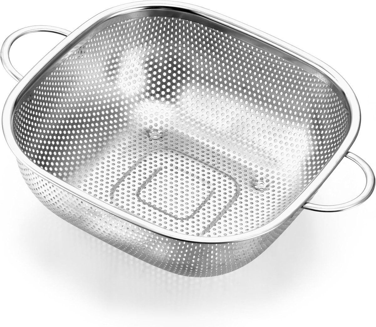 Keukenzeef 28 cm roestvrij staal microgeperforeerd met handgreep