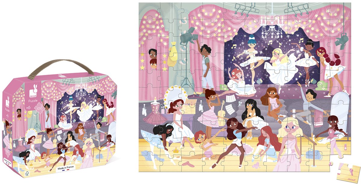 Janod - Puzzel - Dansers - 100 stukjes — afbeelding 4