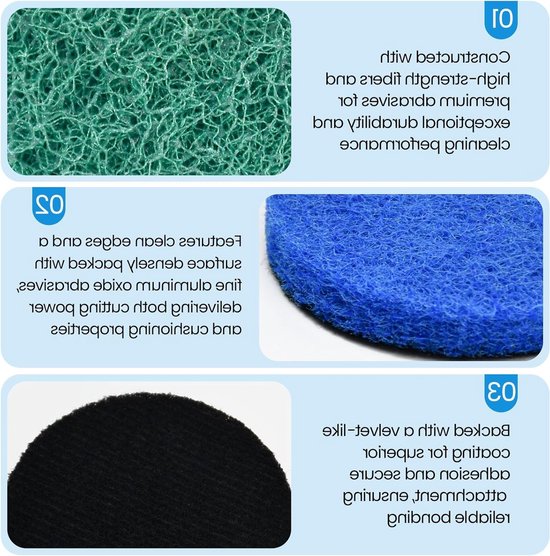 Accessoires voor Universele Schoonmaakborstels - 30 Stuks Batterijborstel Pads voor Keuken - Geschikt voor Diverse Modellen, Schuim Pads en Reinigingsoplossingen — afbeelding 4