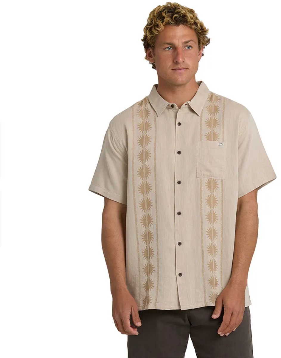 Billabong Cordoba Overhemd Met Korte Mouwen S Man Khaki