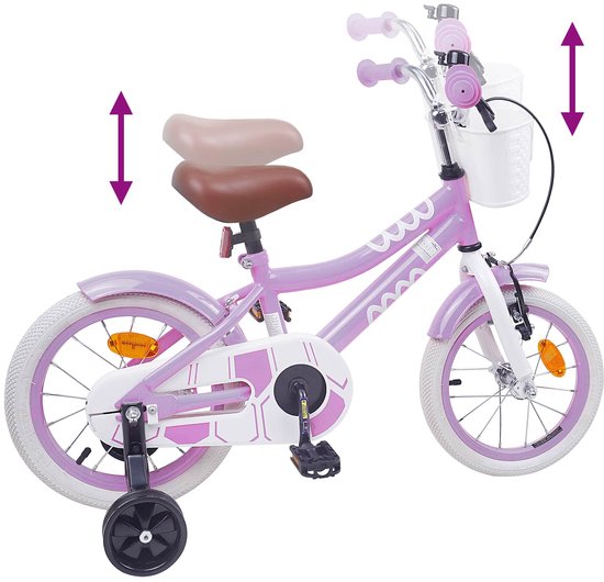 vidaXL - Kinderfiets - 14 - Inch - voor - 3-5 - jaar - oud - Paars van VidaXL — afbeelding 2