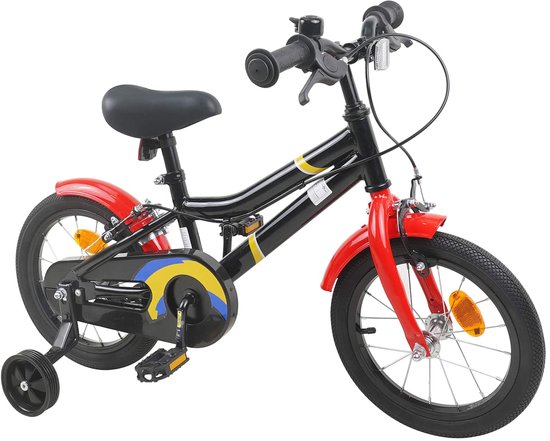 vidaXL - Kinderfiets - 16 - Inch - voor - 4-6 - jaar - oud - Zwart - en - Rood — afbeelding 4