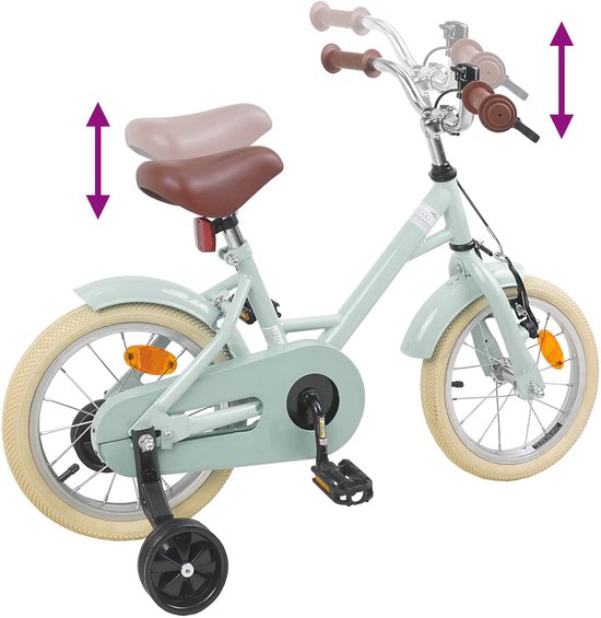 vidaXL - Kinderfiets - 14 - Inch - voor - 3-5 - jaar - oud - Lichtgroen van VidaXL — afbeelding 2