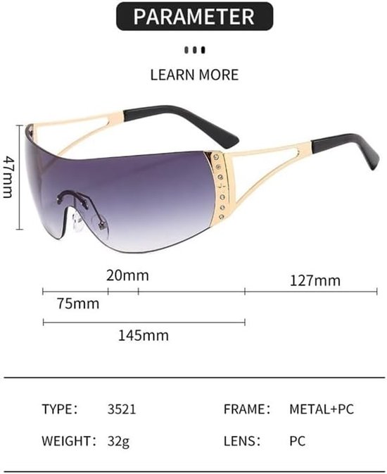 Lichtgewicht metalen zonnebril – Ronde zonnebril met platte glazen en klinknagels – Streetwear-bril – UV400-bescherming – Verlopende tint – Roze — afbeelding 5