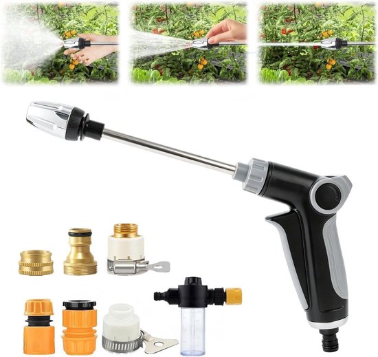 Hogedrukreiniger 2-in-1 compact – krachtige drukreiniger voor auto, terras, tuin en buitenoppervlakken