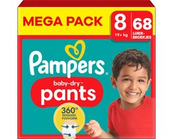 Pampers - Baby Dry Pants - Maat 8 - Mega Pack - 68 stuks - 17+KG