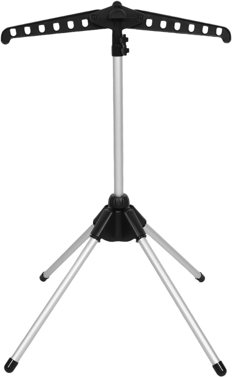 Opvouwbare Kledingstomerhouder - Stoomrek Kleding - Kleding Stomen - Verstelbare Hoogte - 74-147 cm - Zwart