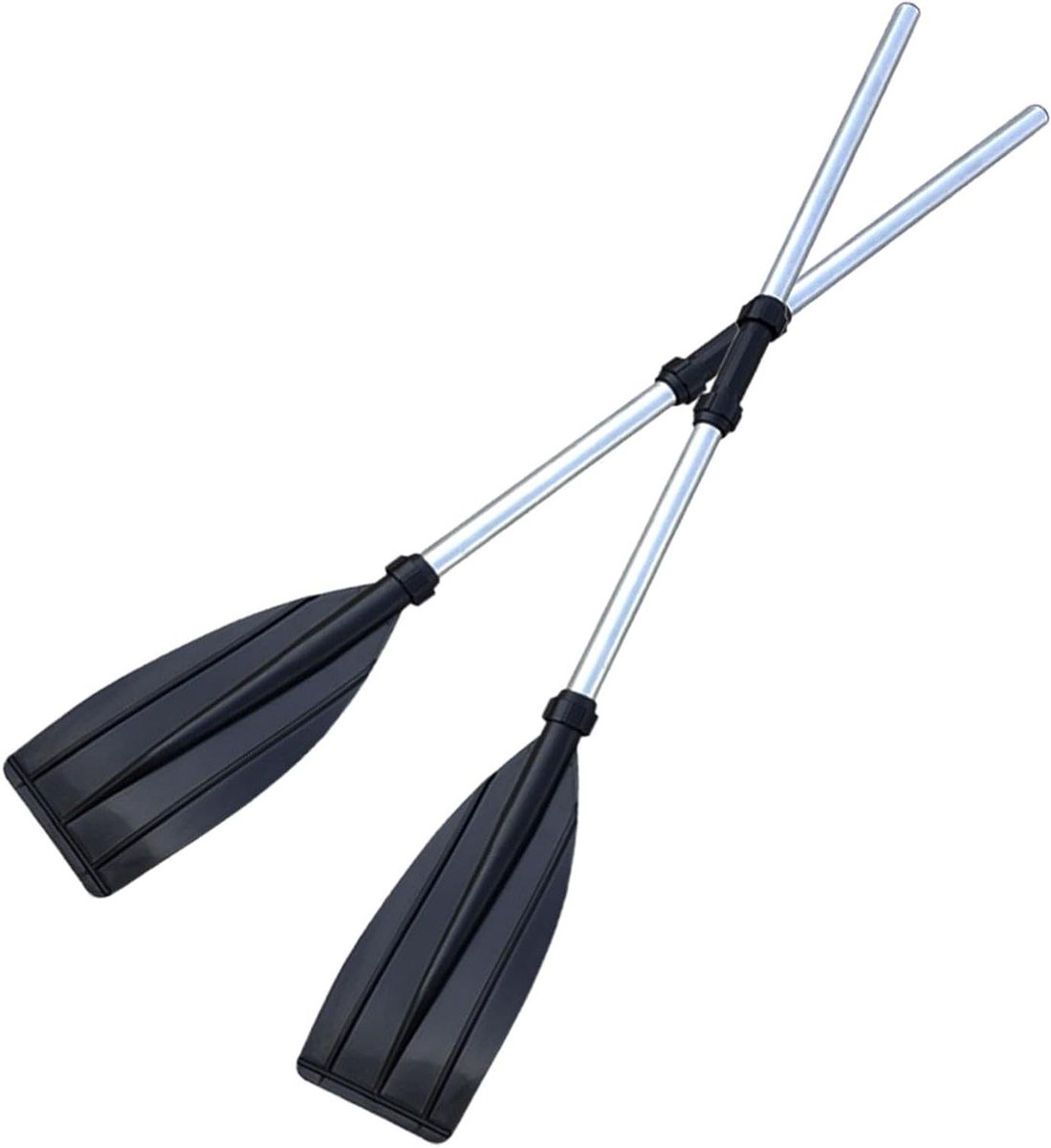 Roeiboot peddels - Kano peddels - Watersport recreatie - Robuuste aluminiumlegering - 125 cm lengte - Zwart