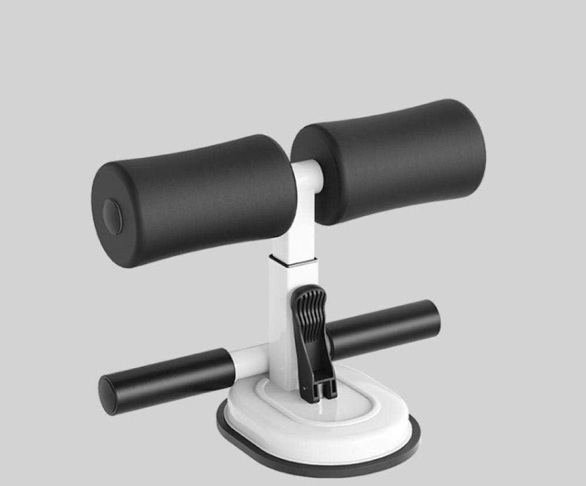 Zit-up Hulp - Fitness Trainer - Buikspier Training - Verstelbare Hoogte - 5.8 Inch Zuignap - Zwart Wit