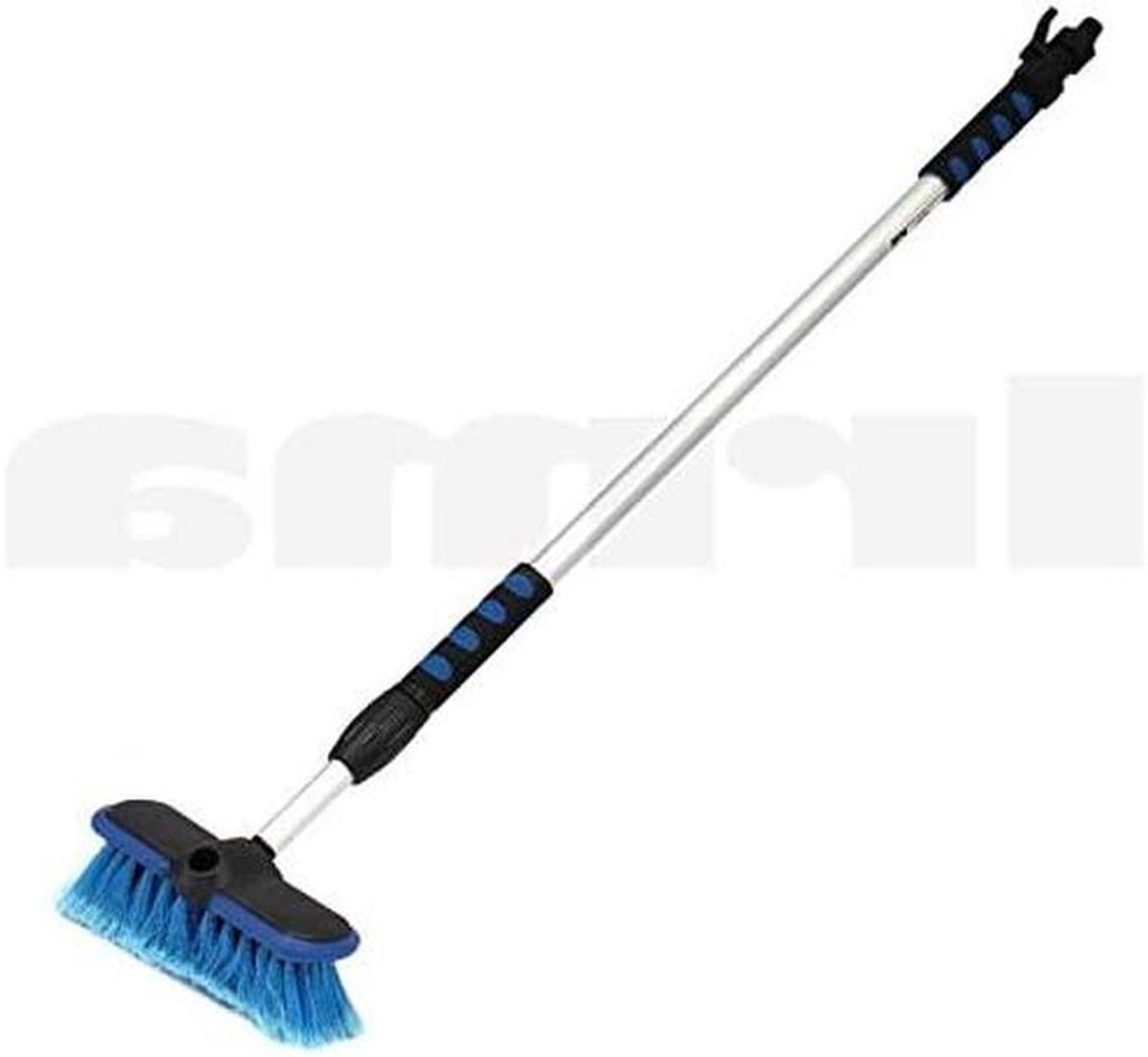 Auto Reinigingsborstel - Wasborstel Telescoop - Voertuig Glanzend Houden - Uitschuifbaar Handvat - 160 cm - Blauw