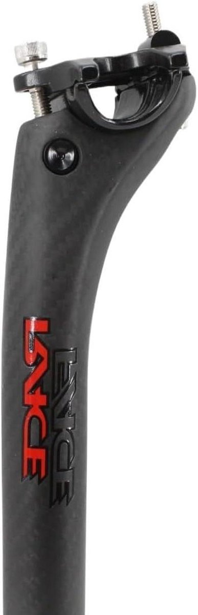 Fiets Zadelpen - Zadelpen Carbon - Comfortabel Fietsen - Schokabsorberend Ontwerp - 272 x 400 mm - Mat Zwart