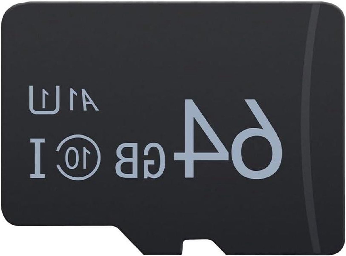Geheugenkaart - SD kaart - Foto's Opslaan - Waterproof Shock Resistant - 64GB - Zwart