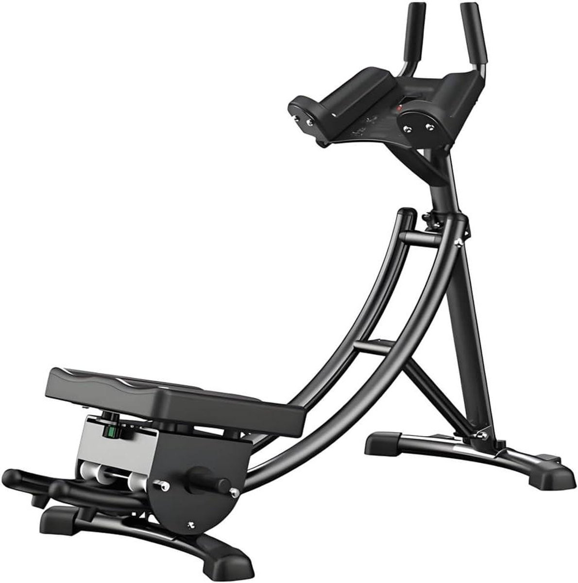 Buikspiertrainer - Core trainer - Thuis trainen - Opvouwbaar ontwerp - 150 kg draagvermogen - Zwart