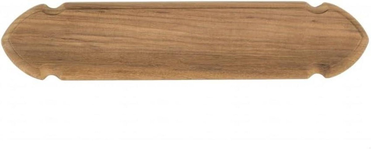 Teak Naamplaat - Naambord Hout - Decoratie Buiten - Onbehandeld Teak - 70 cm Breed - Bruin