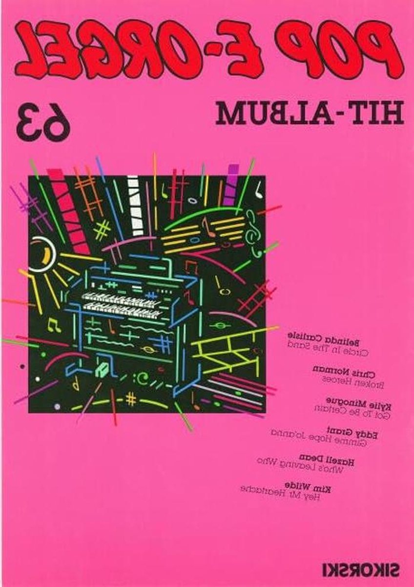 Pop Orgel Album - Elektrisch Orgel - Muziek Leren - Hit Album - 68 g - Niet gespecificeerd