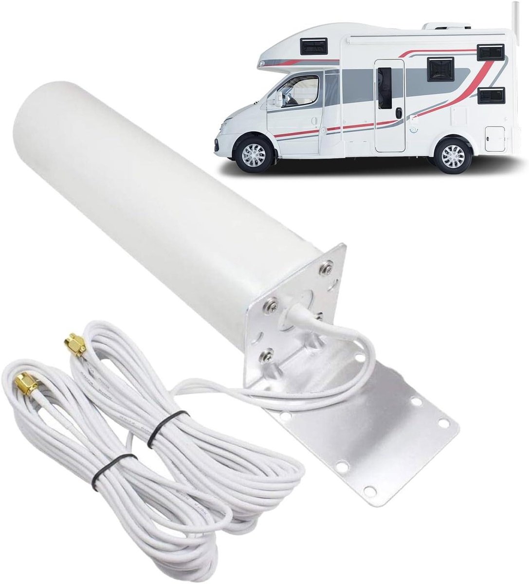 Wifi Versterker - Signaal Booster - Buitenbereik Vergroten - Waterdicht Ontwerp - 5 Meter Kabel - Zwart