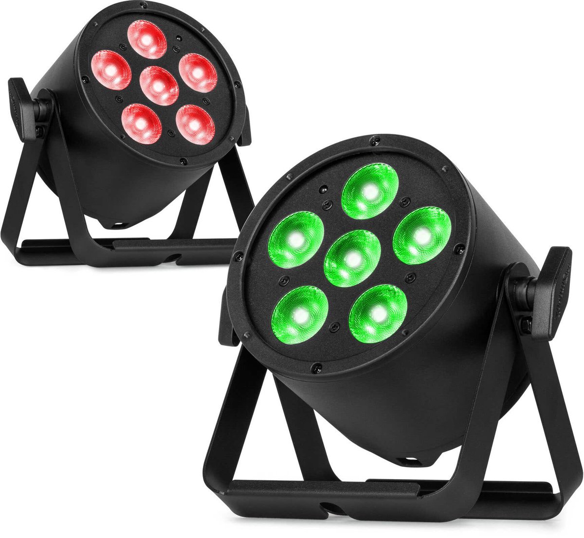 BeamZ Pro set van 2 BAC320 LED Parren - Pro Parren met RGBW LED’s - 6x 8W