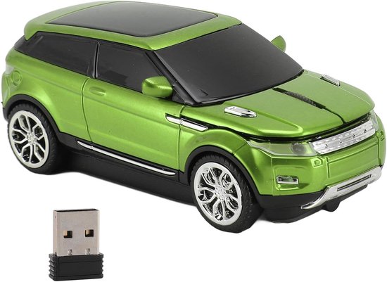 Sports Car Mouse Wireless Mouse Car Shape Laptop Mouse Gaming Mouse, green — afbeelding 5