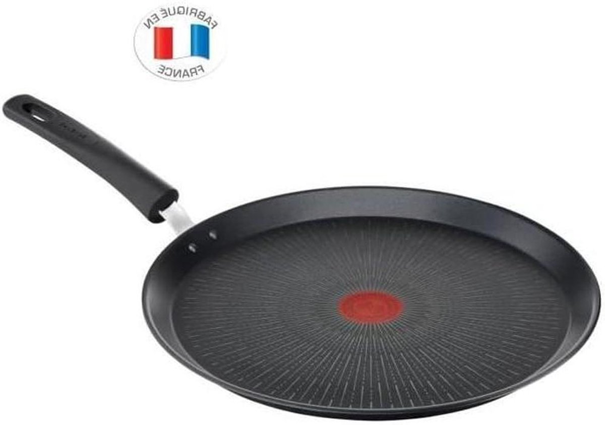 Pannenkoekenpan - Koekenpan - Lekker Ontbijten - Krasbestendige Coating - 25 cm - Zwart
