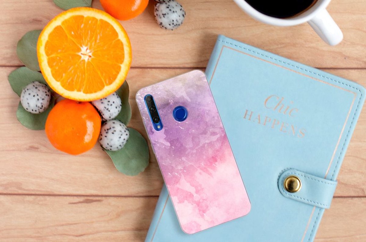 Hoesje maken Honor 20 Lite Pink Purple Paint