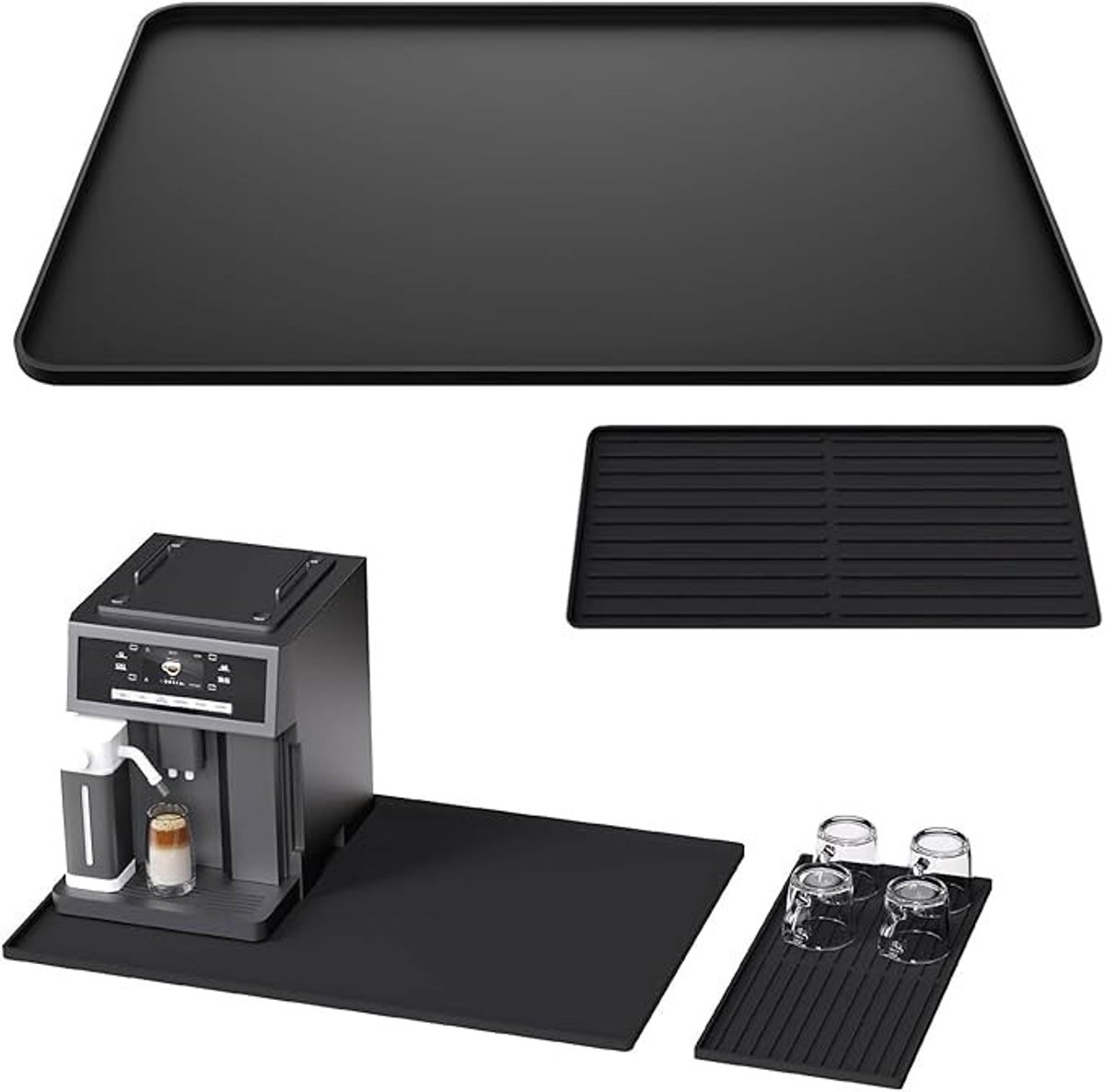 Siliconen afdruipmat voor koffiezetapparaat, 40x60 cm, hittebestendig en antislip