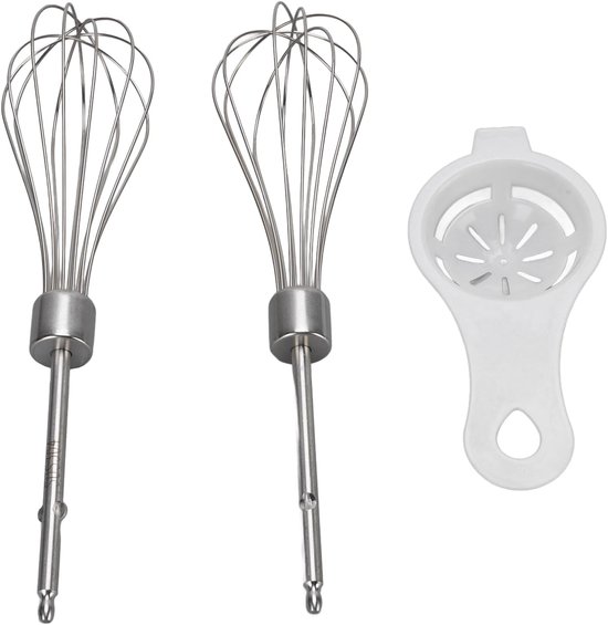 Handmixerkloppers Roestvrijstaal - Mixer Hulpstukken - Thuis Bakken - Voedselveilig Materiaal - 2 stuks - Zilverkleurig — afbeelding 2