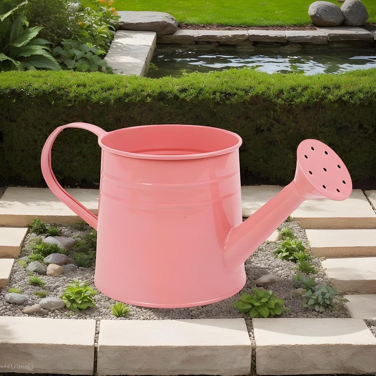 Metalen Gieter - Waterkannetje Planten - Planten Verzorgen - Lange Tuit - 10.7cm Hoog - Roze