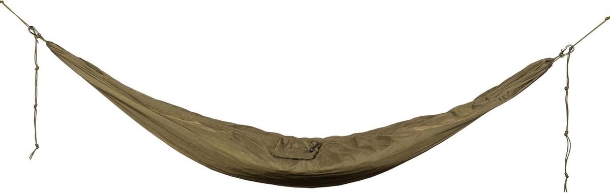 Nylon Hangmat - Kampeer Hangmat - Buiten Ontspannen - Lichtgewicht & Draagbaar - 2.75 x 1.35 meter - Olijf