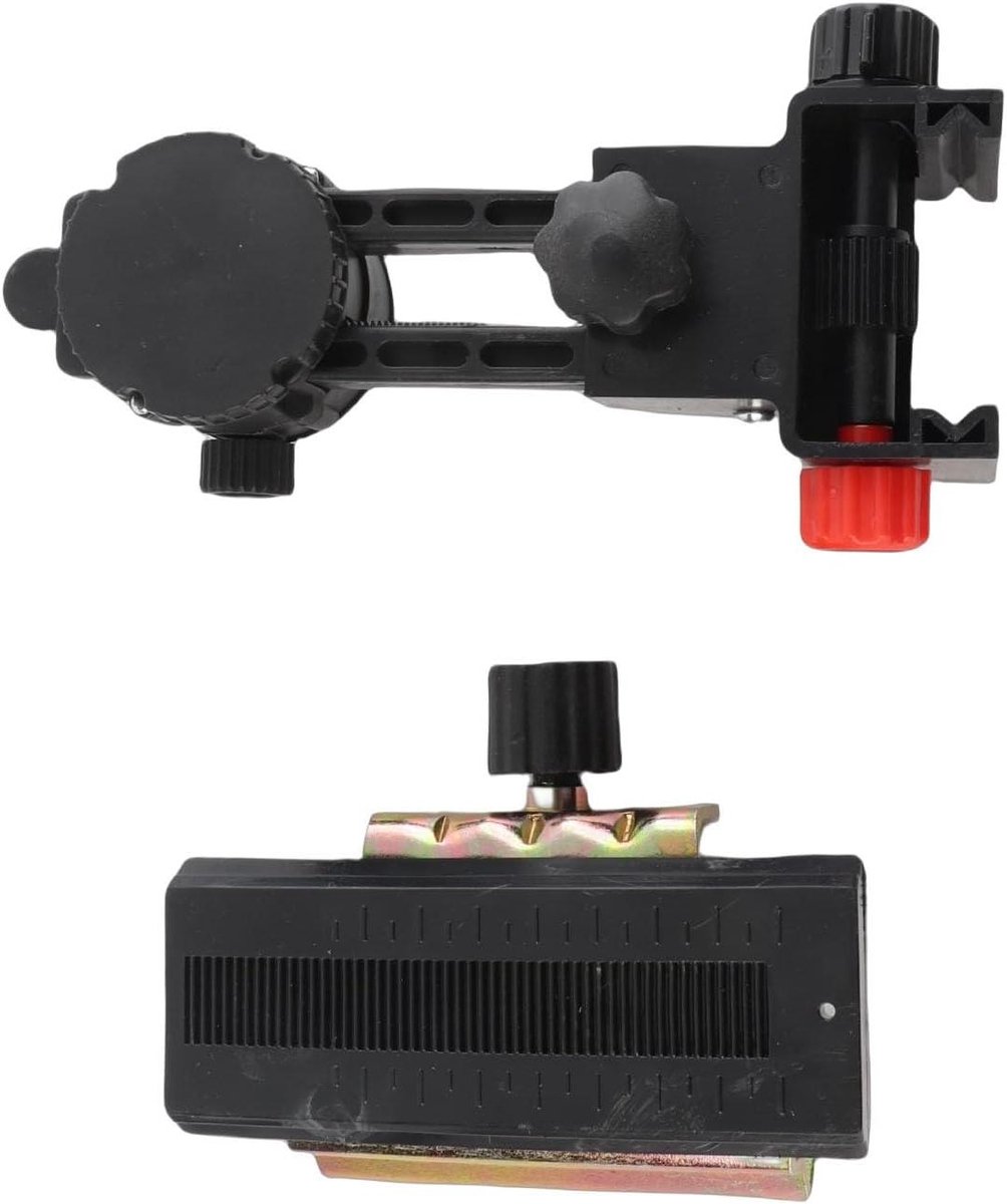 Nivelleringsadapter - Precisie Tool - Nauwkeurig Meten - Verstelbare Clip - Tot 5 cm - Grijs