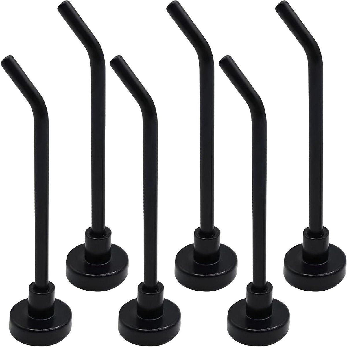 Magnetische Haken - Magneethaken Set - Ruimte Besparen - Extra Sterk - 6 Stuks - Zwart
