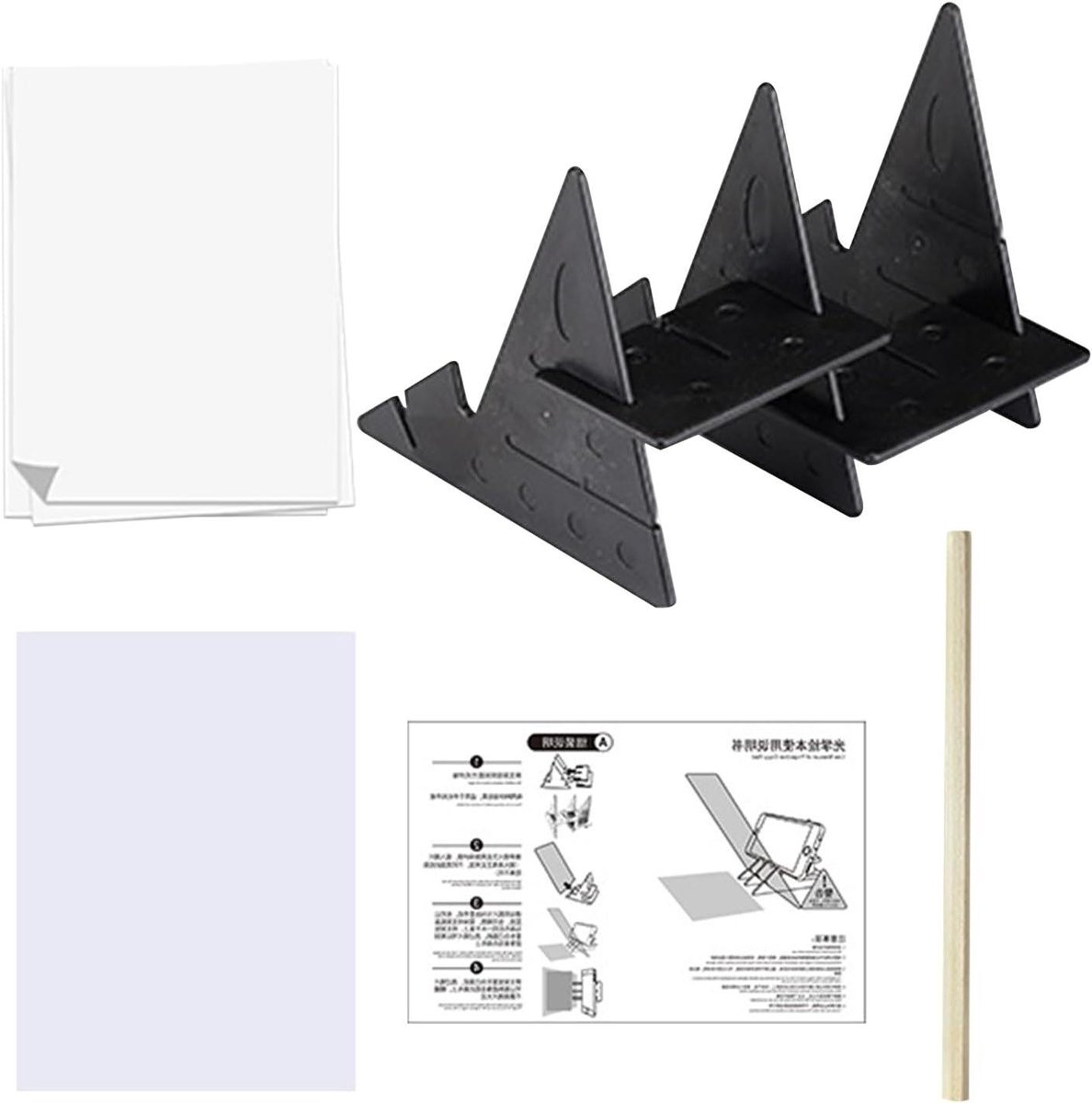 Tekentablet - Projector Tekenen - Kunst Creëren - Optische Projectie - 20.5 cm - Zwart