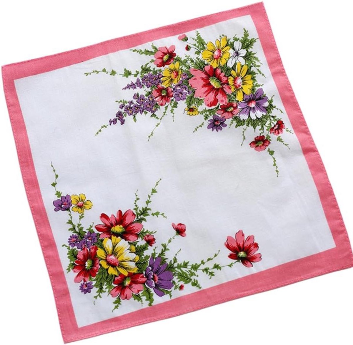 Zakdoeken Katoen - Herbruikbare Servetten - Dagelijks Gebruik - Zacht Ademend Materiaal - 30x30 cm - Roze