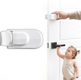Kinderslot voor Binnendeuren – Kindveilige Deurvergrendeling voor Deurklinken en Deurknoppen – Geschikt voor Deurdikte 3,5–4 cm – Zonder Boren