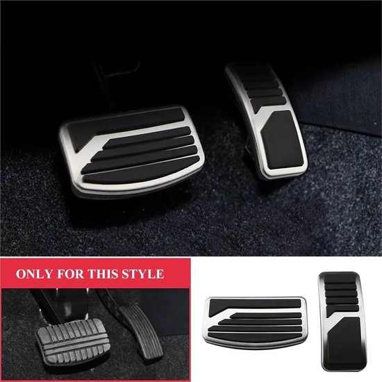 Pedaalhoezen Set - Auto Pedaal - Veiliger Rijden - Antislip Oppervlak - AT MT Model - Metaal — afbeelding 2