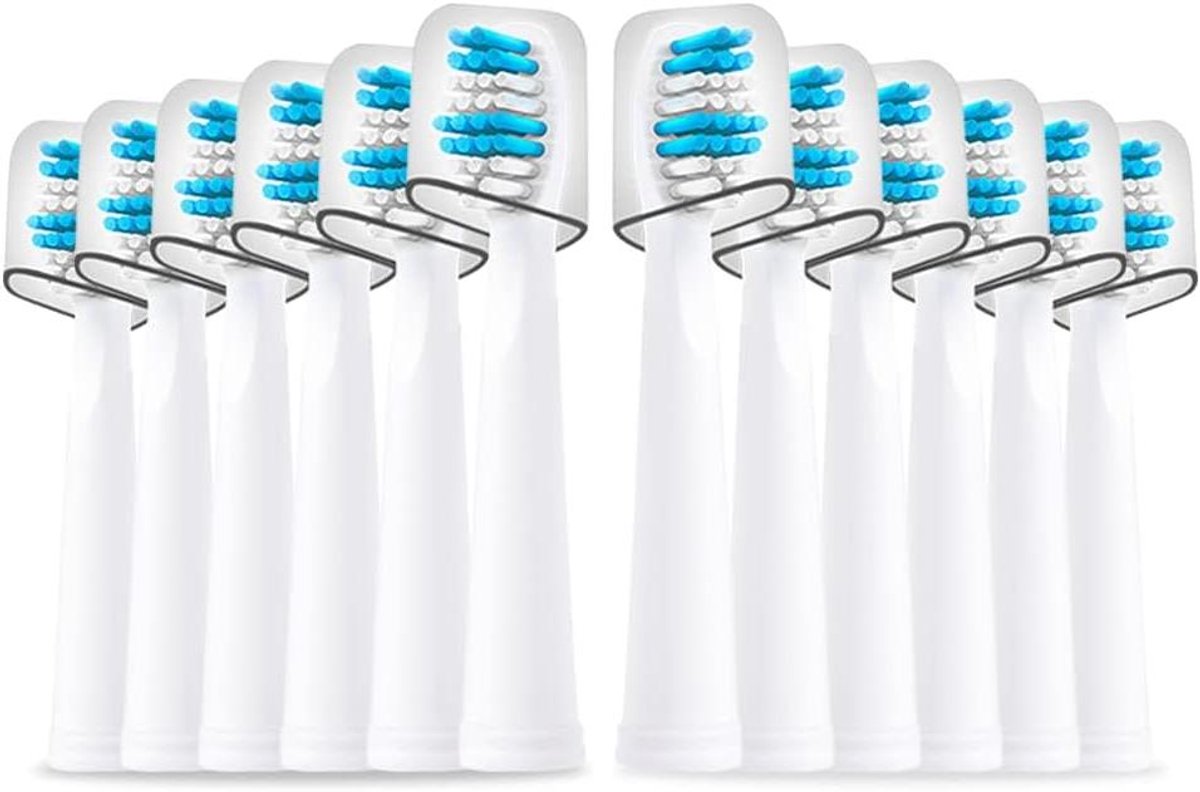 Vervangende Tandenborstelkoppen - Reservekoppen - Mondhygiëne Verbeteren - Hygiënisch Verpakt - 12 stuks - Wit
