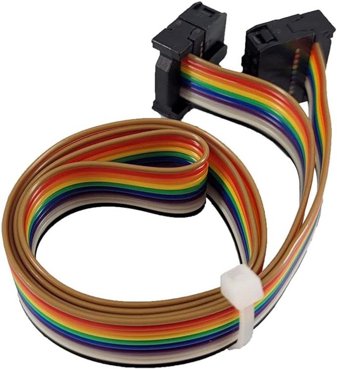 Platte Lint Kabel - Flexibele Draad - 3D Printer Onderdeel - 10 Pin Connector - 50 cm - Grijs