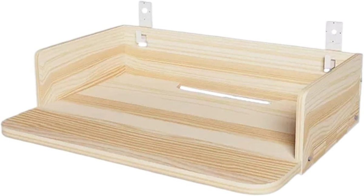 Projectorsteun Houten - Projector Plank - Thuisbioscoop Inrichten - Massief Houten Materiaal - Middelgroot - Houtkleur