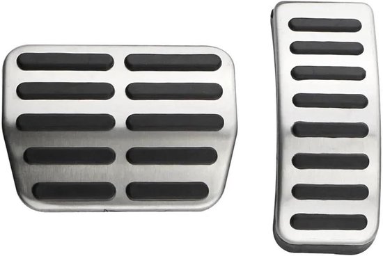 Pedaalhoezen Set - Auto Pedaal Covers - Verbeter Rijervaring - Antislip Ontwerp - 3 Delig - Zilver Zwart — afbeelding 5