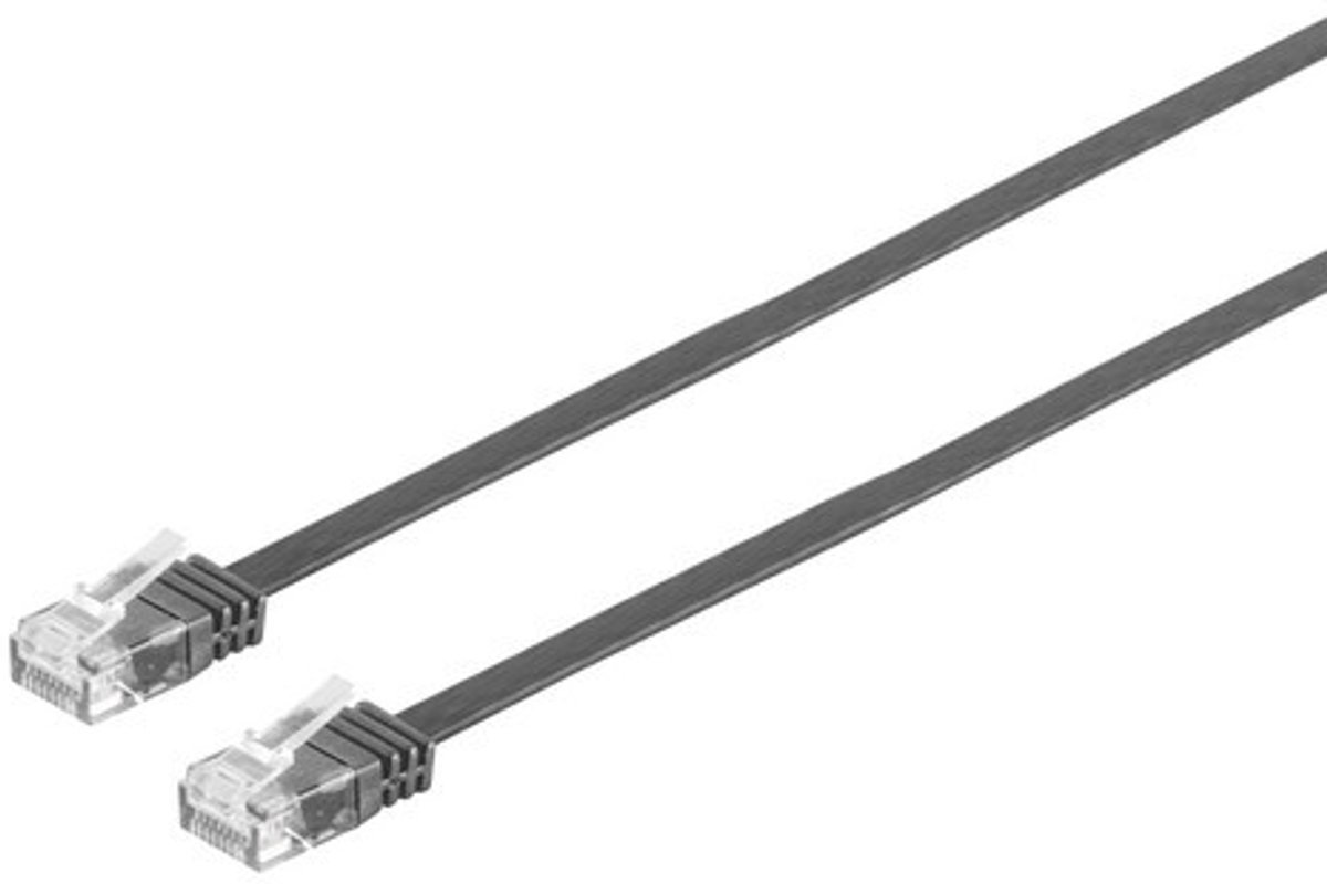 Tecline 5m Cat.6 netwerkkabel Zwart Cat6 U/UTP (UTP)