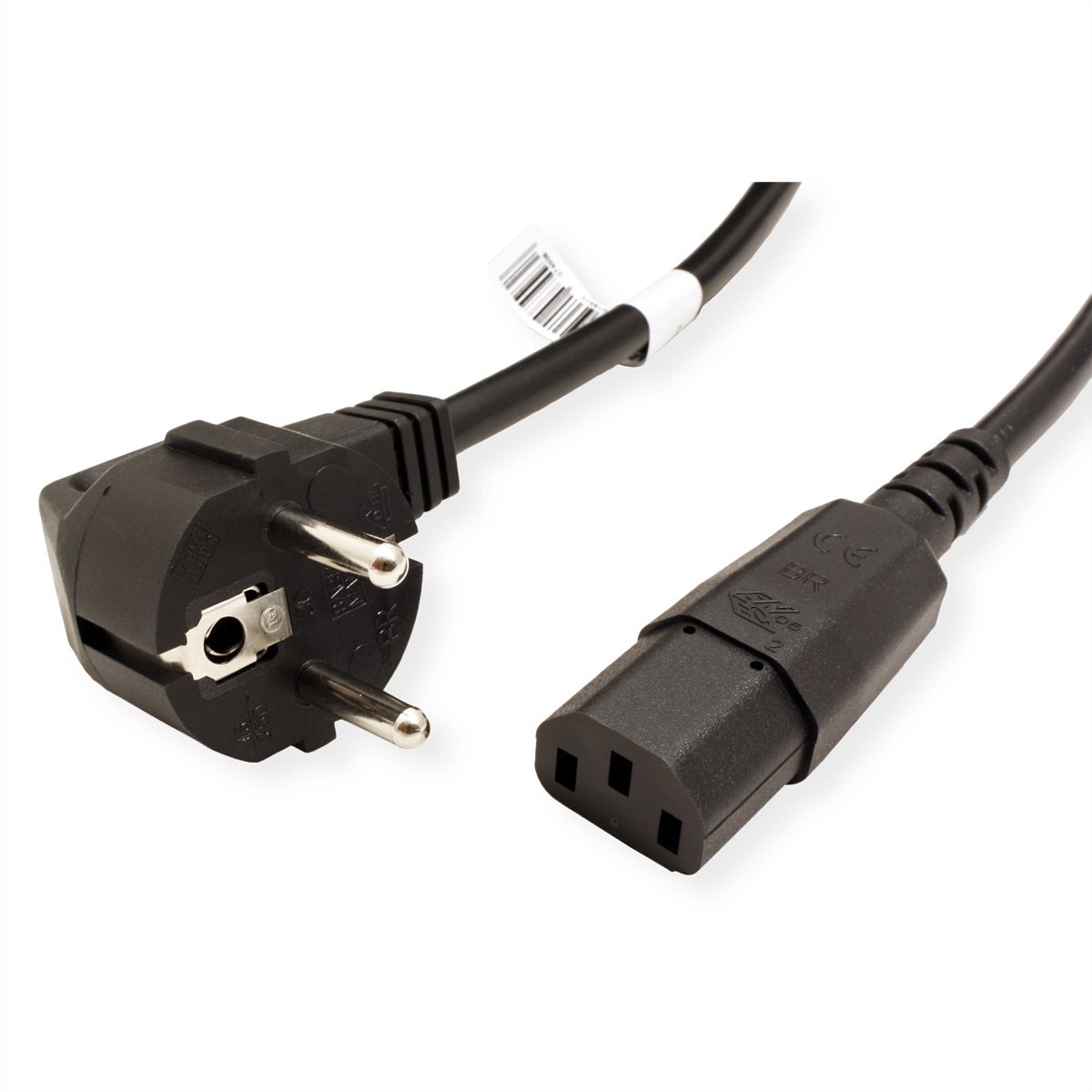 Image of BACHMANN Stroomkabel, recht IEC-Female, zwart, 0,5 m