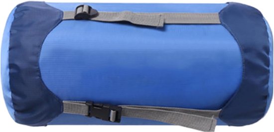 Slaapzak Opbergzak - Compressie Tas - Kamperen Backpacken - Spatwaterdicht Scheurbestendig - XL Blauw — afbeelding 5
