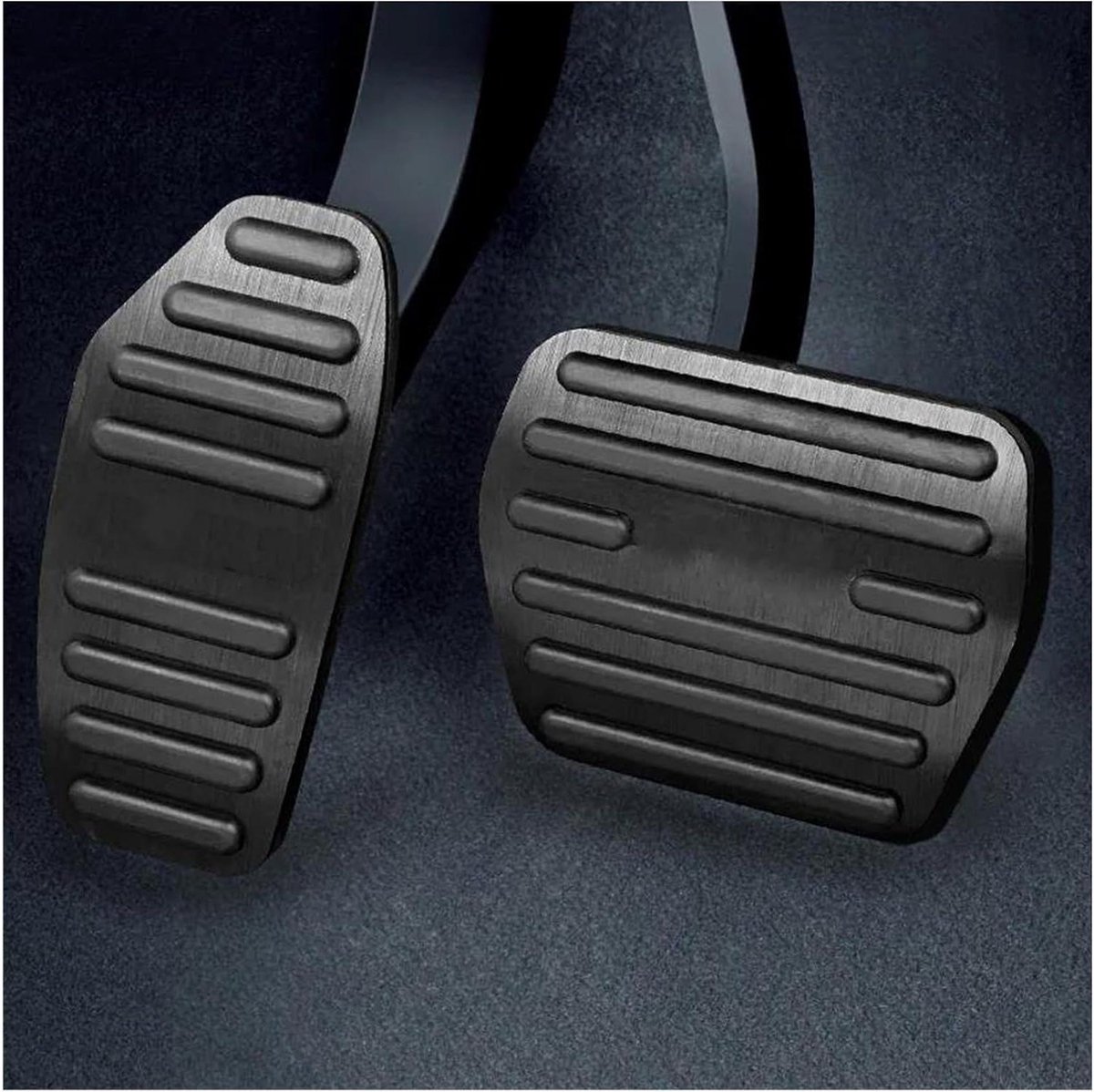 Pedaal Covers - Gaspedaal Rempedaal - Auto Interieur - Aluminium Antislip - 650 g - Zwart