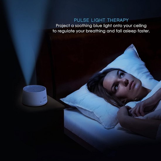 Geluidsmachine Slaaplicht - Slaaptherapie Apparaat - Ontspannen Inslapen - Ademhalingsbegeleiding Licht - 95 cm - Wit — afbeelding 2