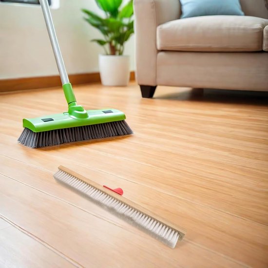 Vloer Schrobber Opzetstuk - Voegenborstel - Intensief Reinigen - Slijtvaste Borstelharen - 50 cm Lengte - Meerkleurig — afbeelding 3