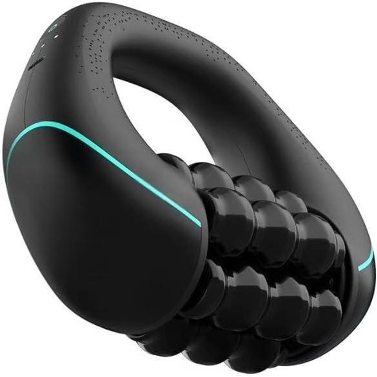 Rolmassageapparaat - Spierroller - Lokale Spierontspanning - Drie Krachtstanden - 20 cm - Zwart