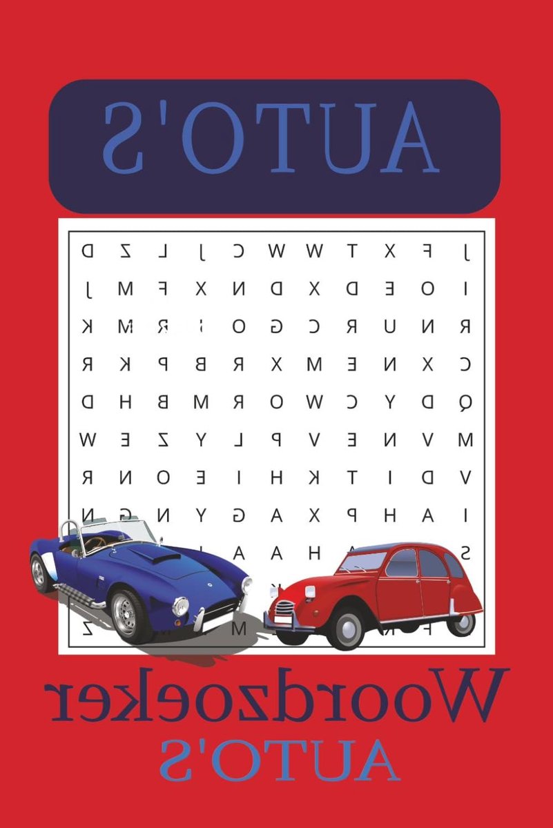 Auto Puzzelboek - Woordzoekers Auto - Ontspannend Puzzelen - 55 Puzzels - 110 Pagina's - Niet gespecificeerd